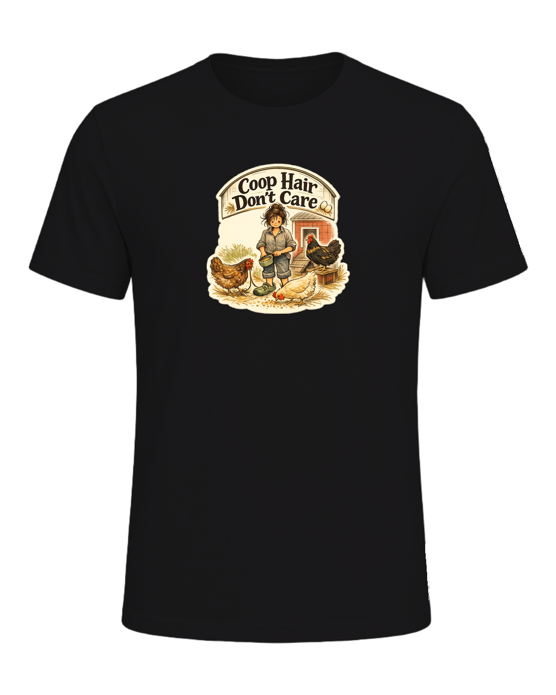Coop Hair Don't Care Tee — Dark Grey Heather