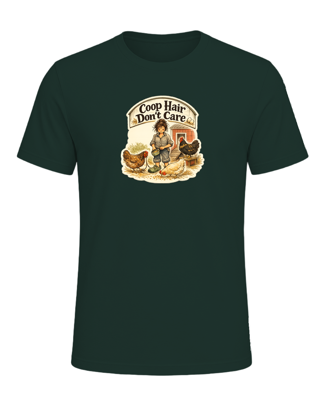 Coop Hair Don't Care Tee — Forest