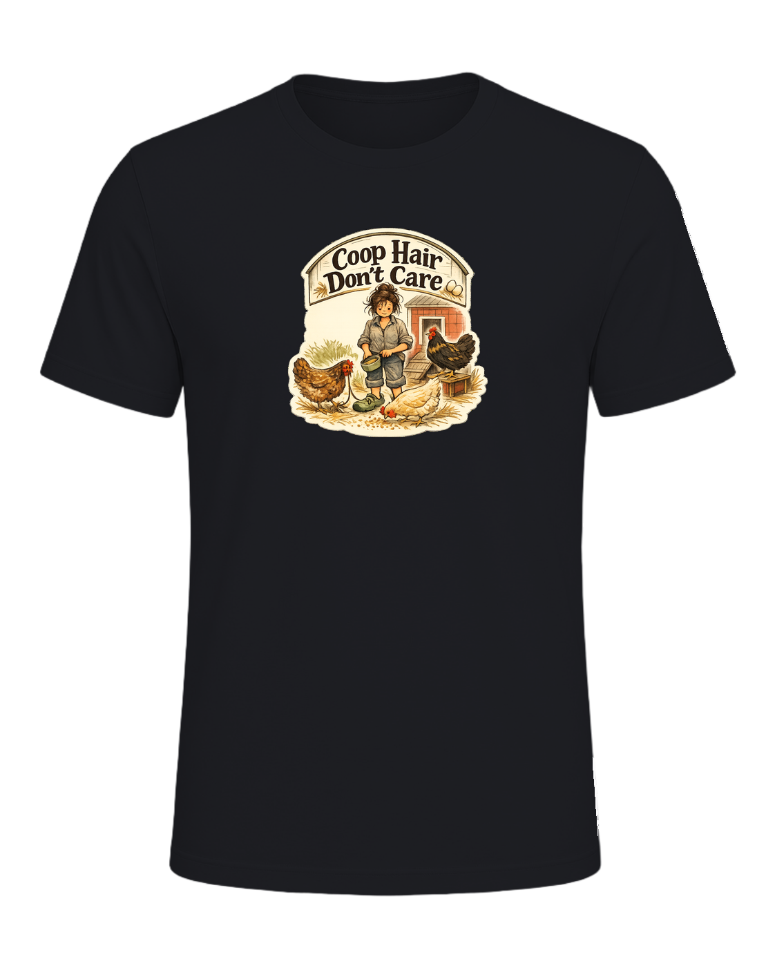 Coop Hair Don't Care Tee — Vintage Black