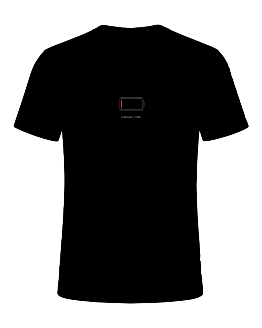 Social Battery Empty — Black