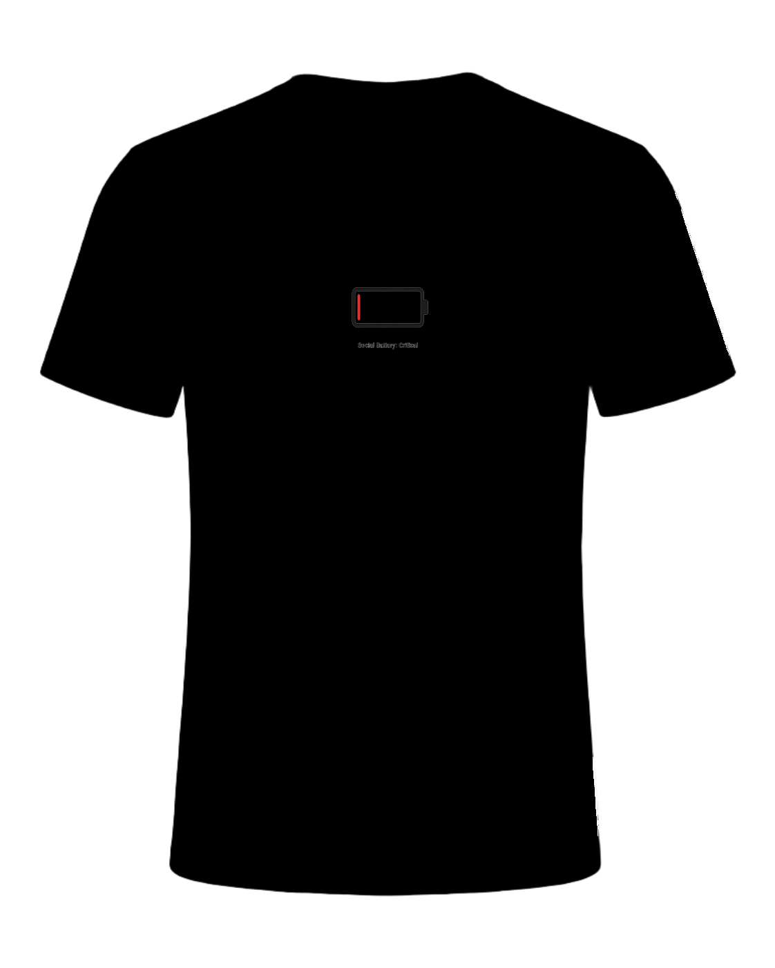 Social Battery Empty — Black