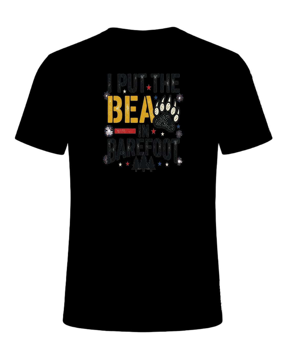 I PUT THE BEAR IN BAREFOOT — Black