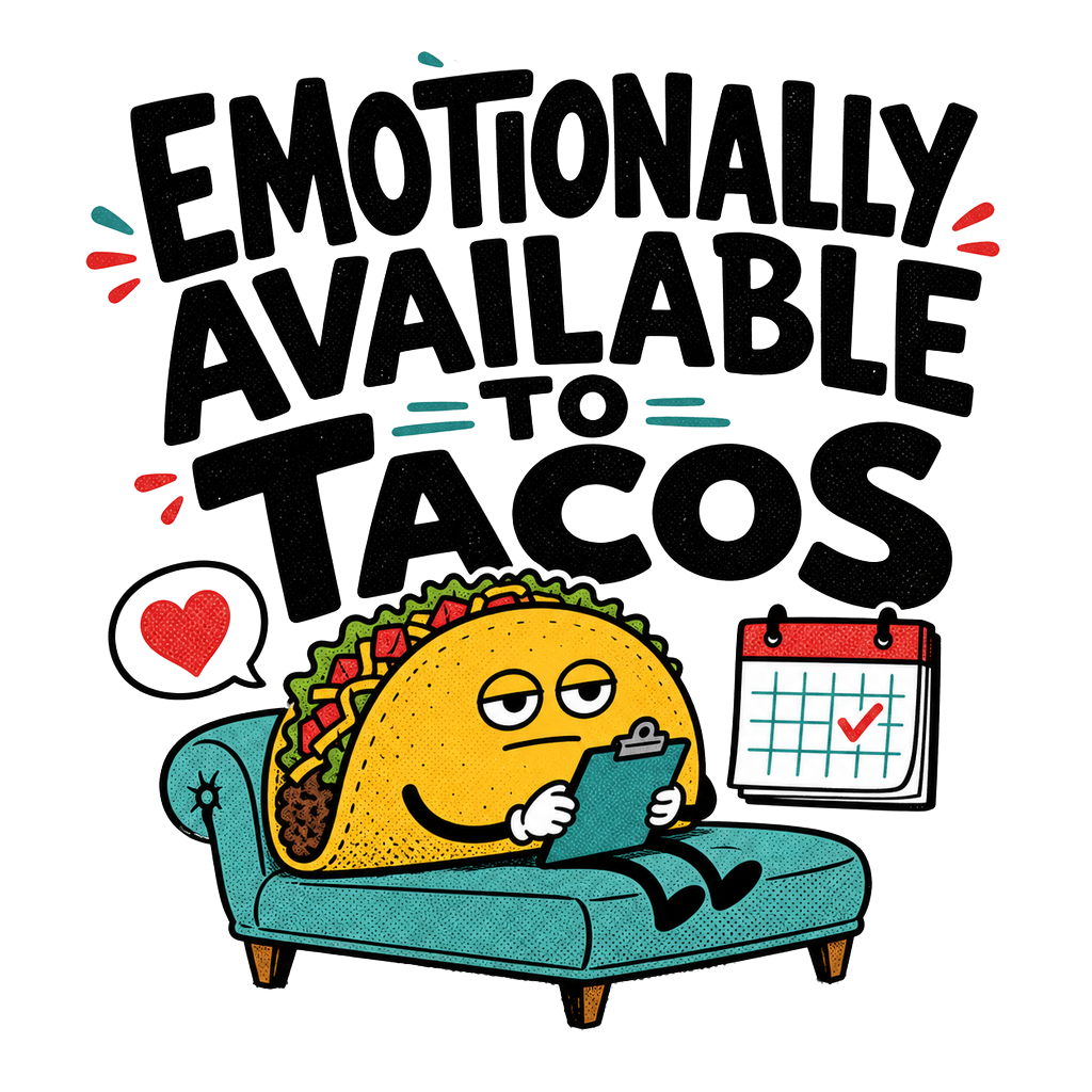EMOTIONALLY AVAILABLE TO TACOS