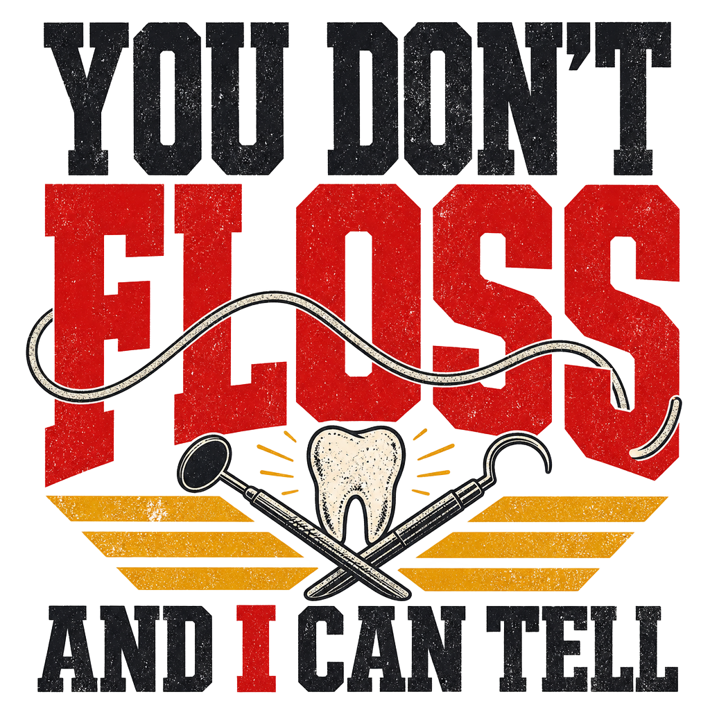YOU DON'T FLOSS AND I CAN TELL
