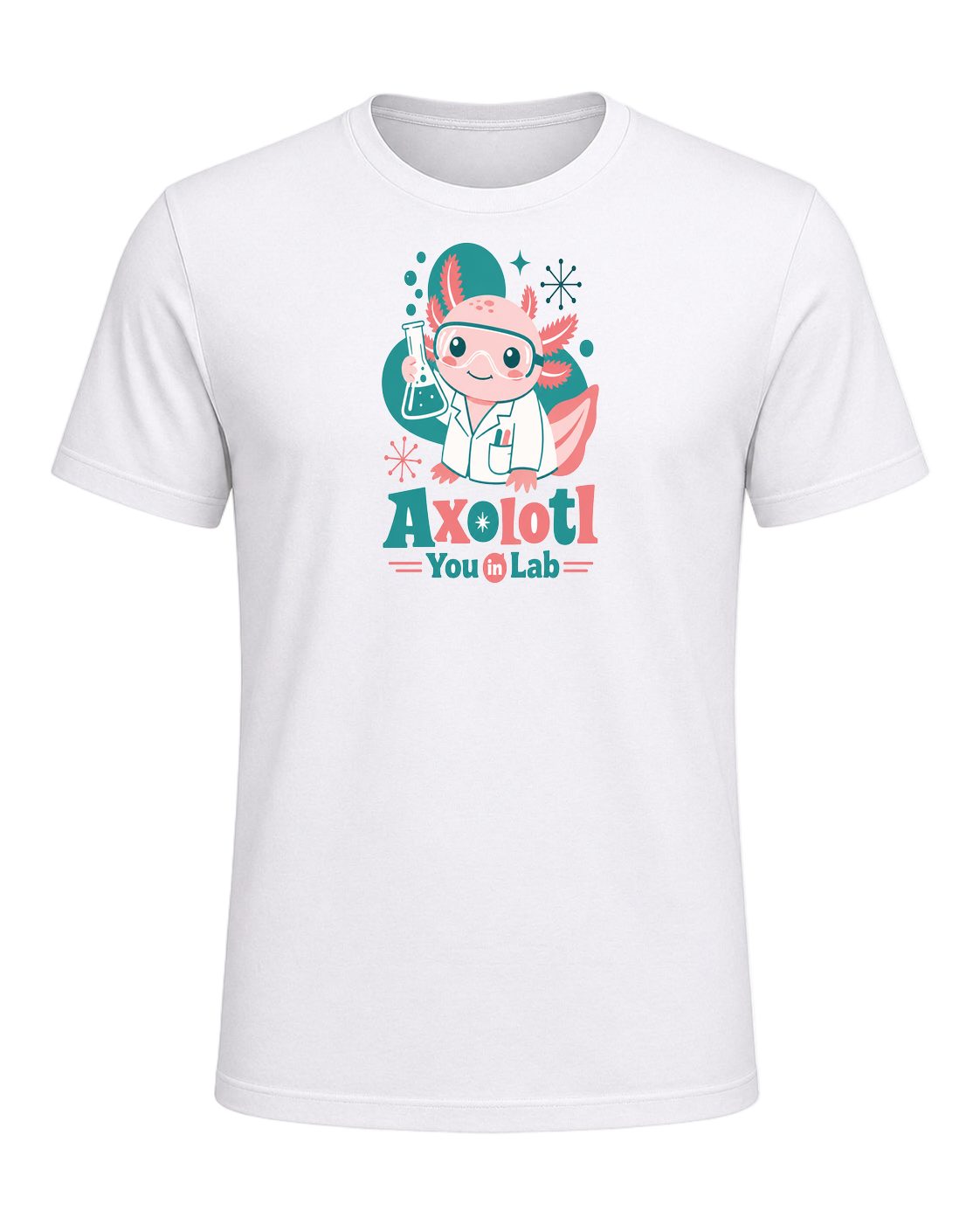 Axolotl Scientist — White