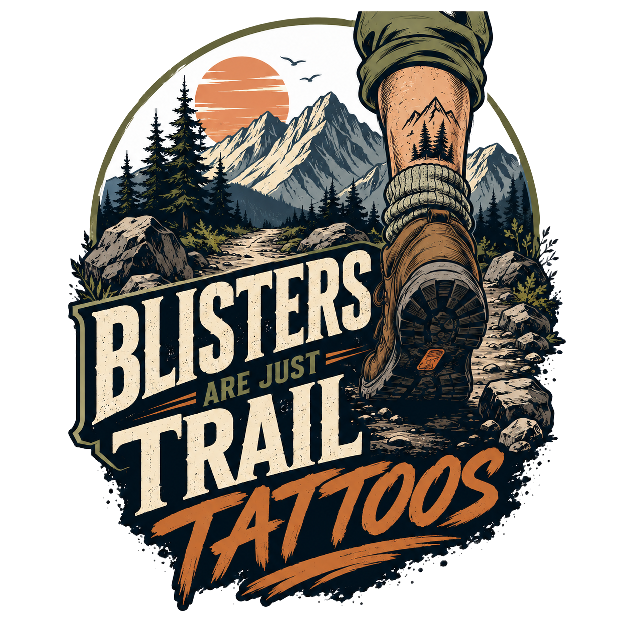 blisters are just trail tattoos