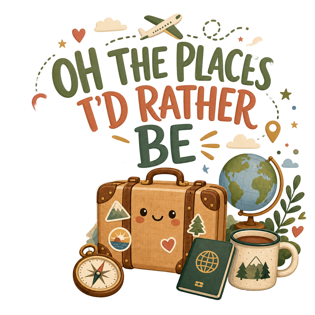 OH THE PLACES I'D RATHER BE
