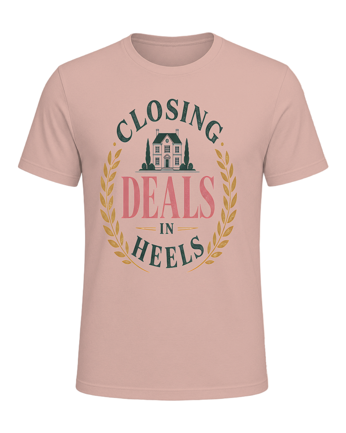 CLOSING DEALS IN HEELS — Heather Prism Peach