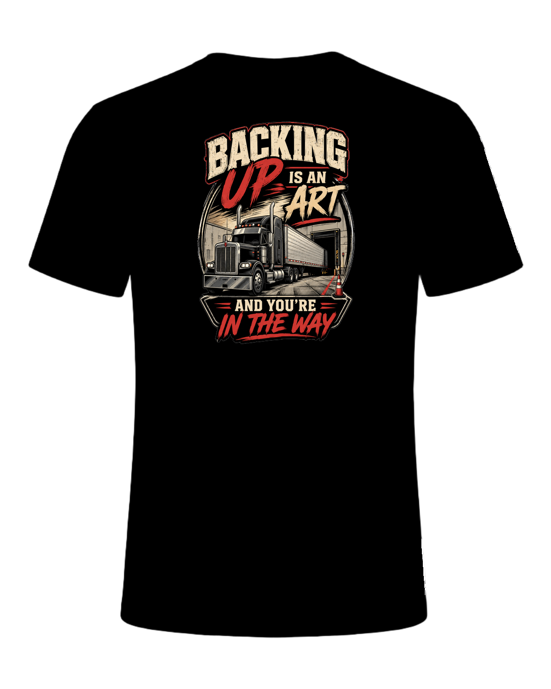 Backing up is an art and you're in the way — Black