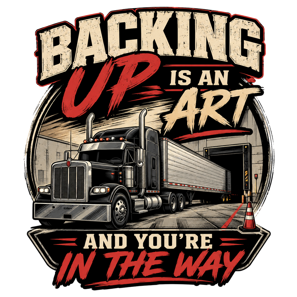 Backing up is an art and you're in the way