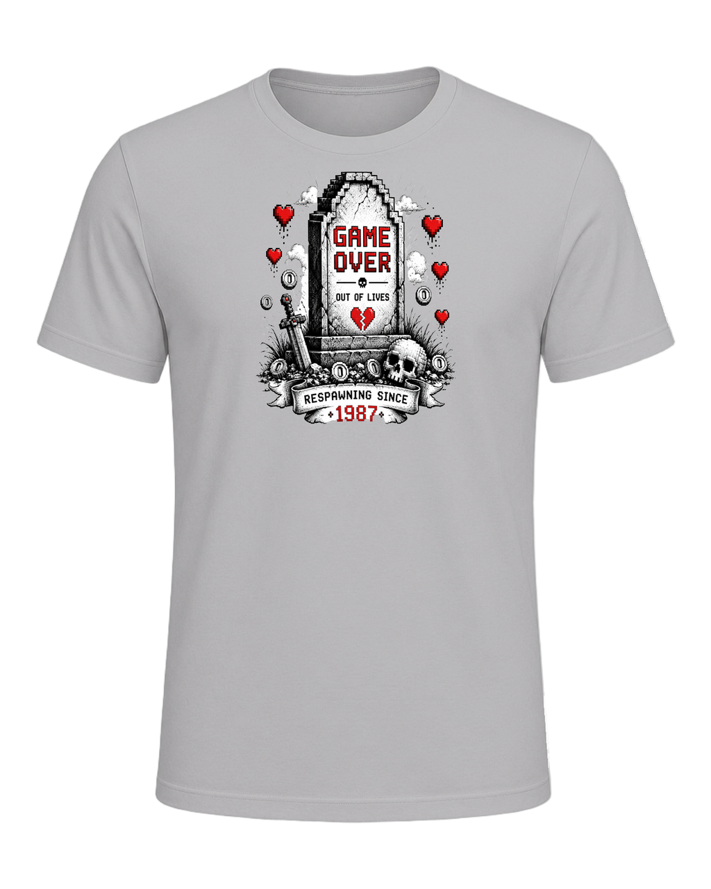 Game Over Humor — Athletic Heather