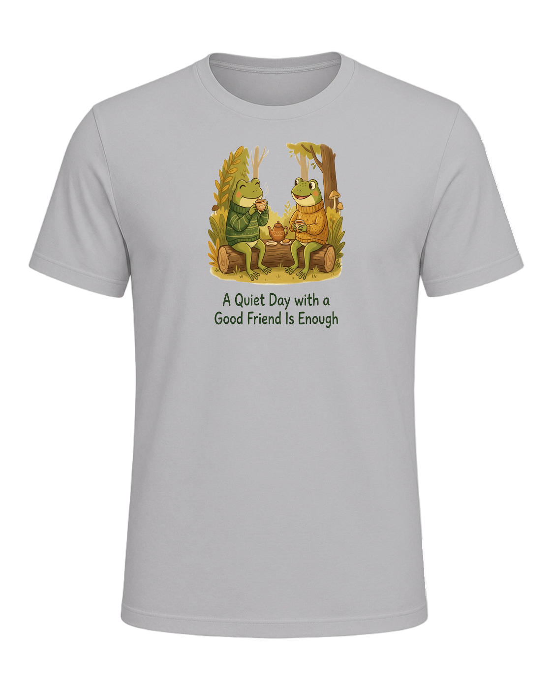 Cozy Frog Friends — Athletic Heather