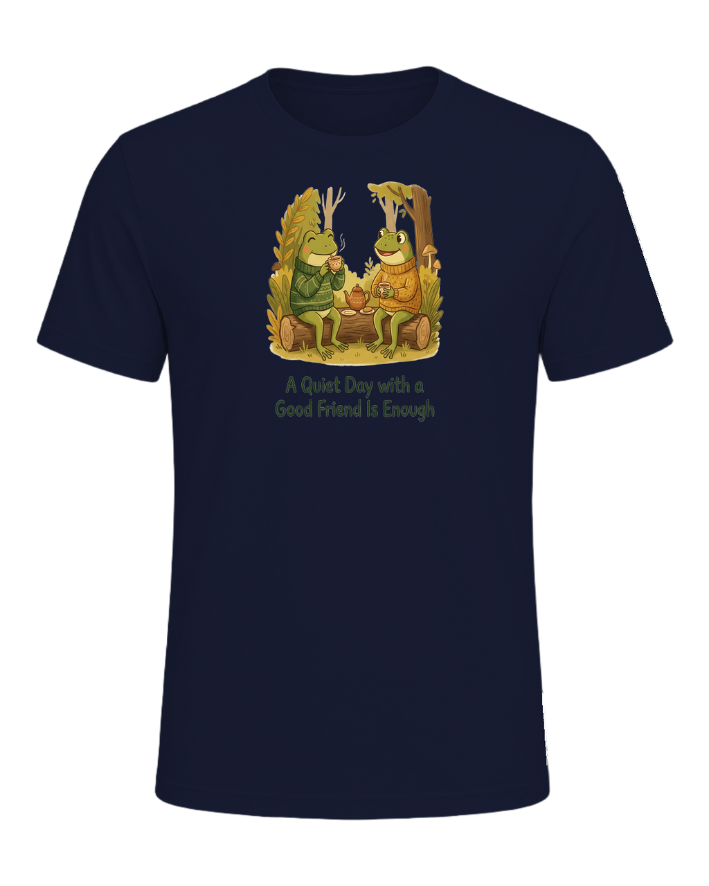 Cozy Frog Friends — Navy