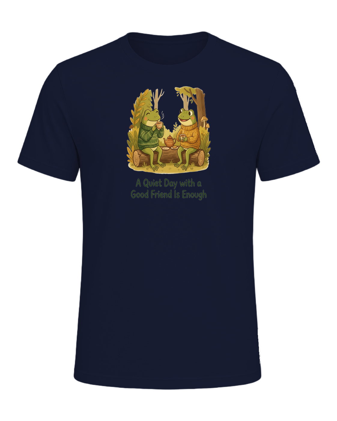 Cozy Frog Friends — Navy