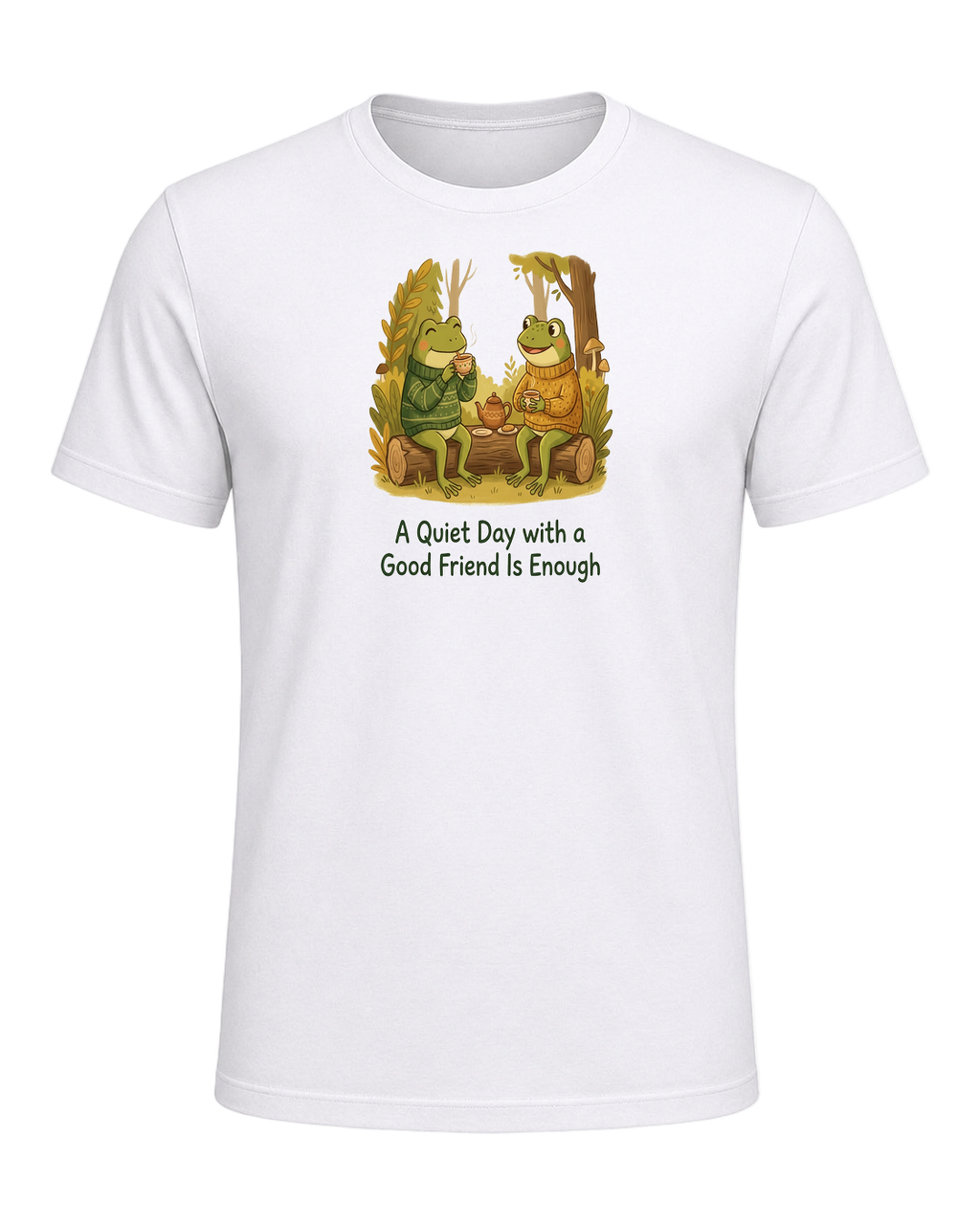 Cozy Frog Friends — White
