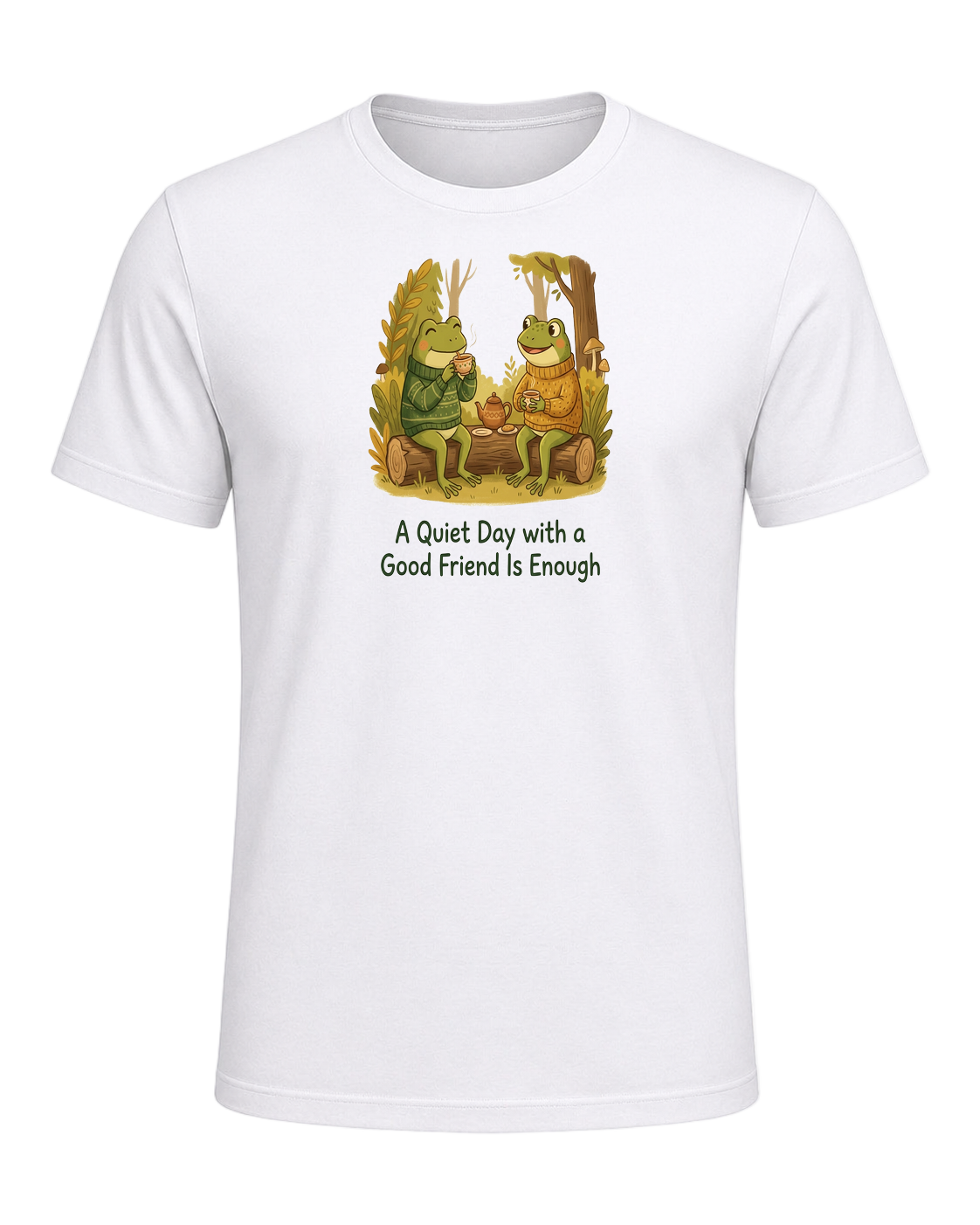 Cozy Frog Friends — White