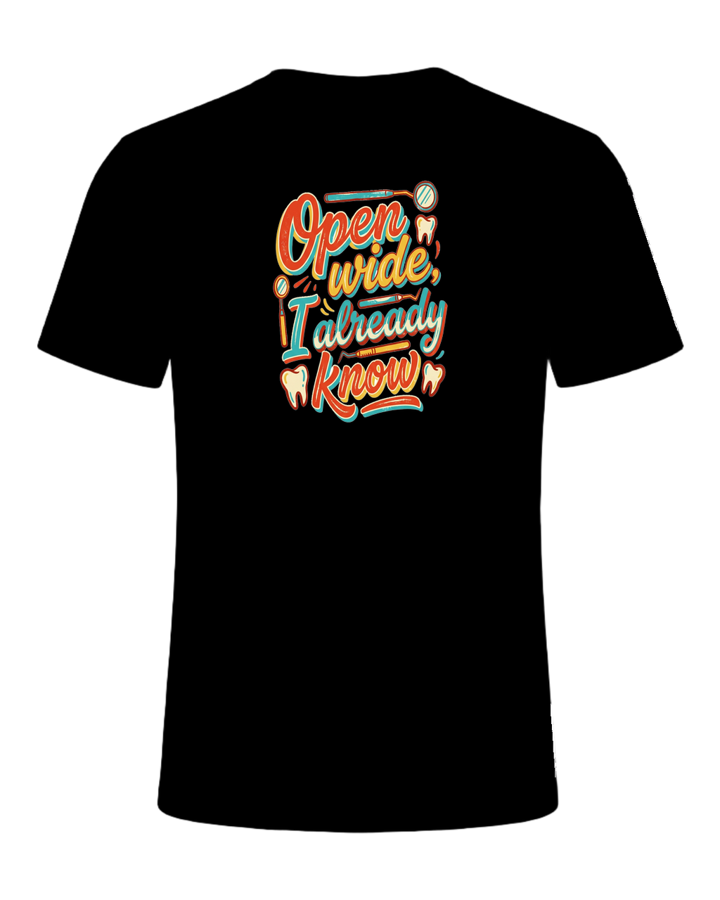 Open wide, I already know — Black