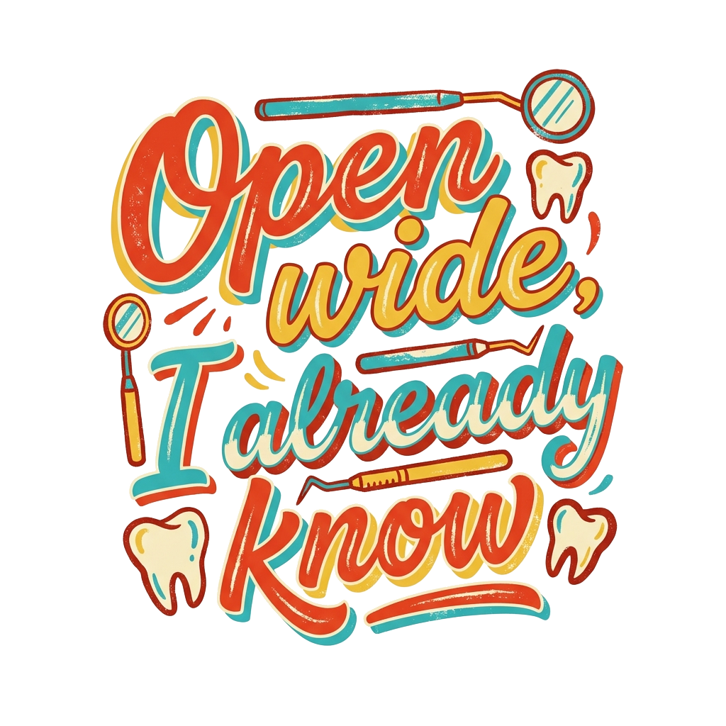 Open wide, I already know
