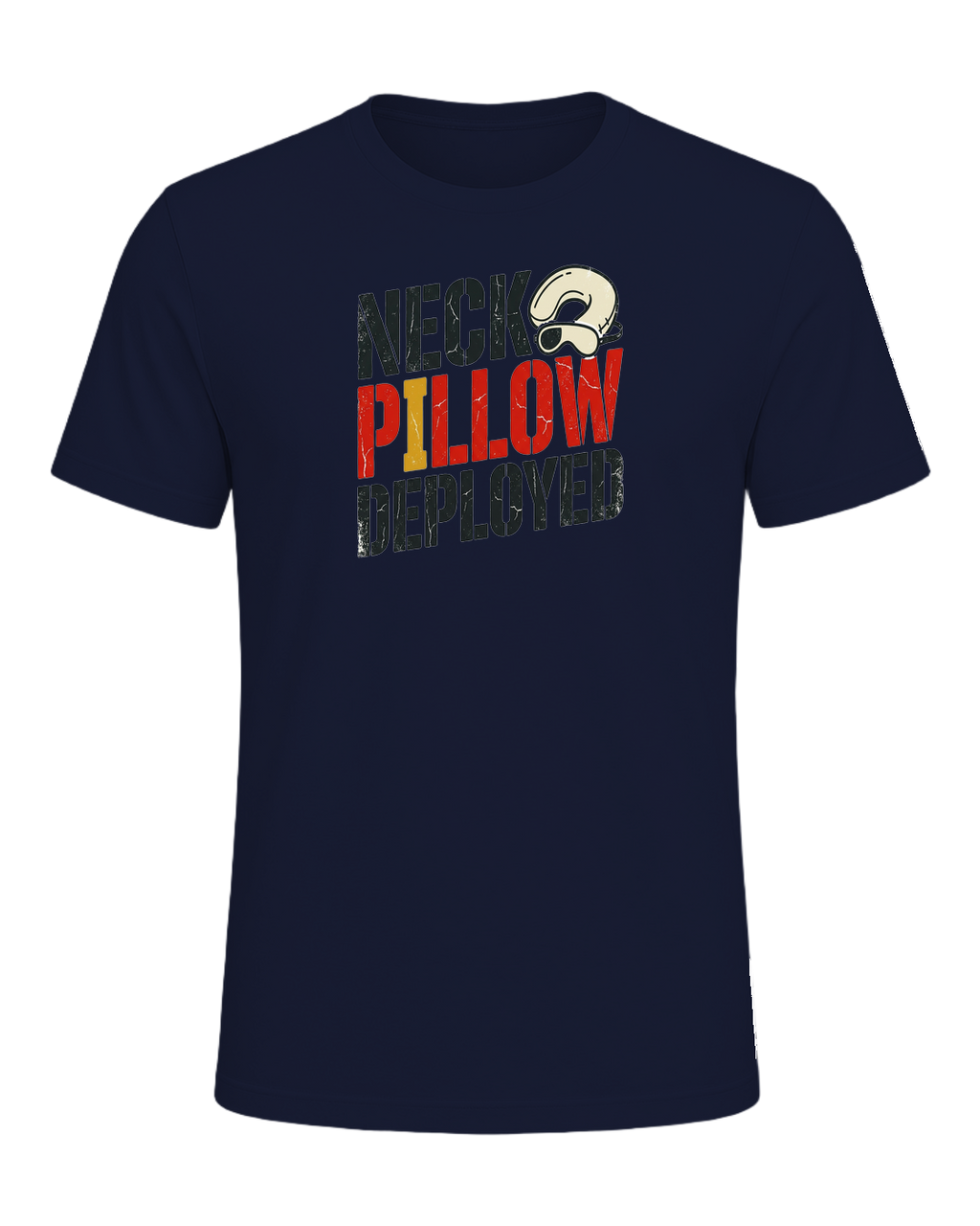 NECK PILLOW DEPLOYED — Navy