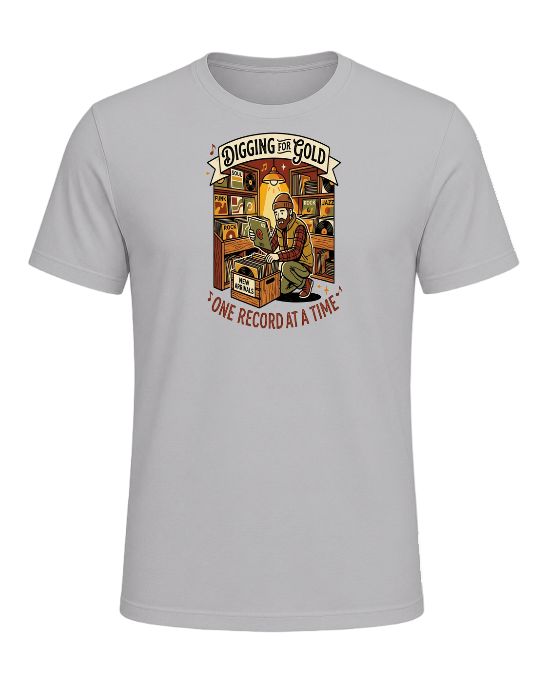Vinyl Record Digger — Athletic Heather