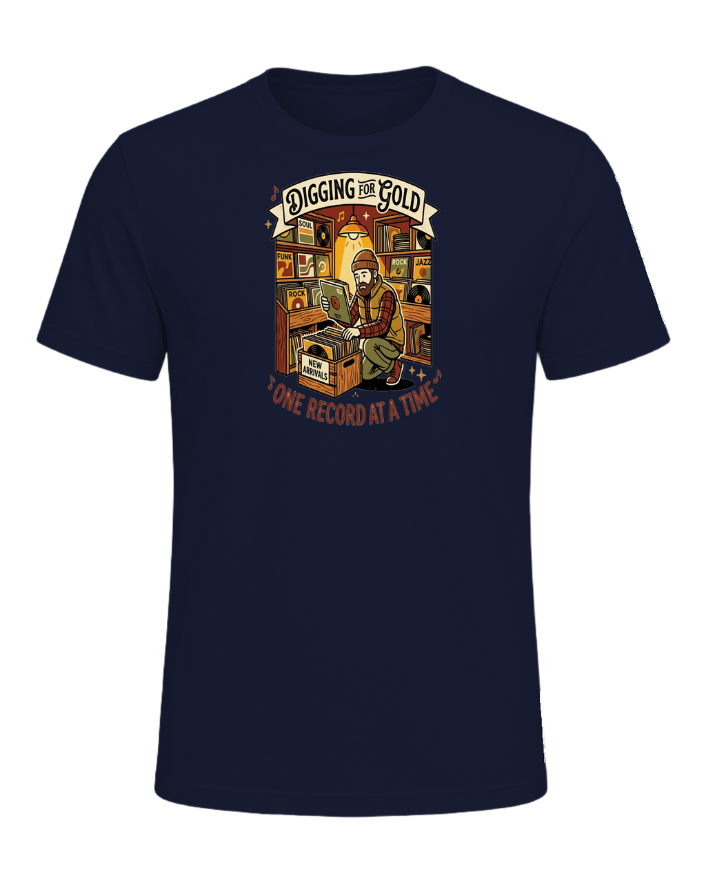 Vinyl Record Digger — Navy