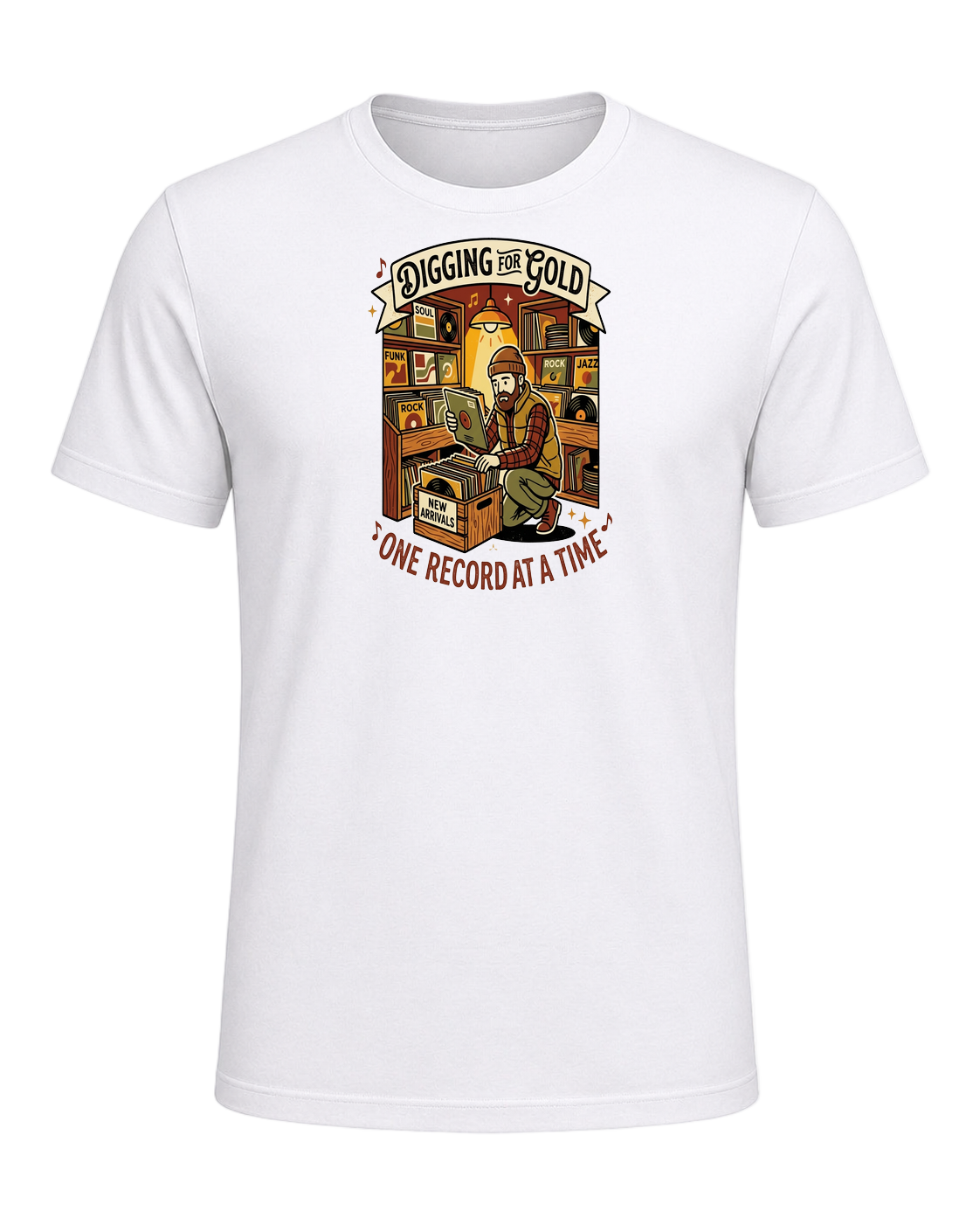 Vinyl Record Digger — White