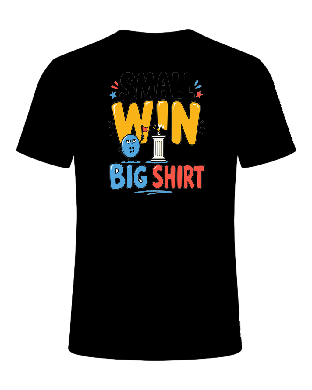 SMALL WIN BIG SHIRT — Black