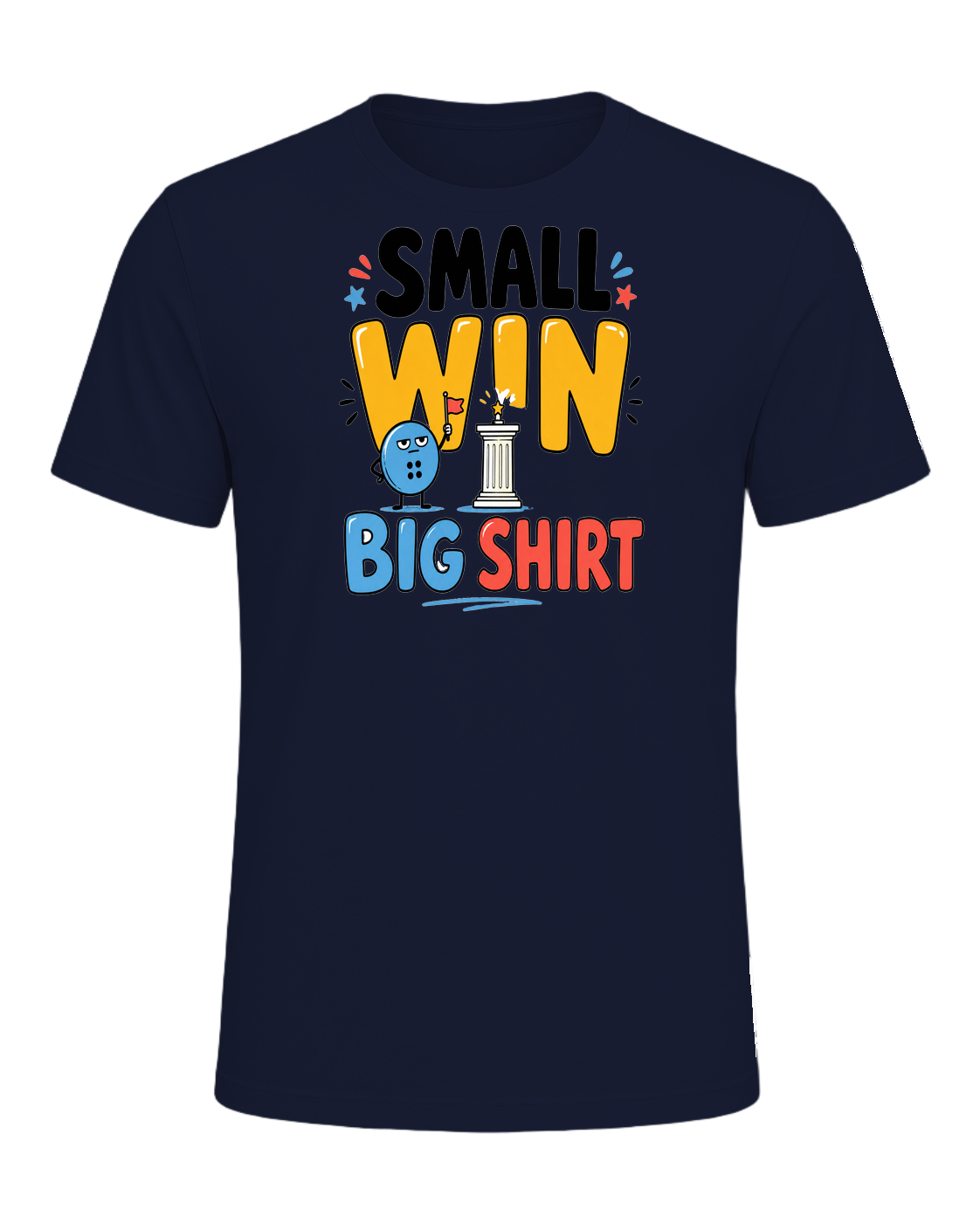 SMALL WIN BIG SHIRT — Navy