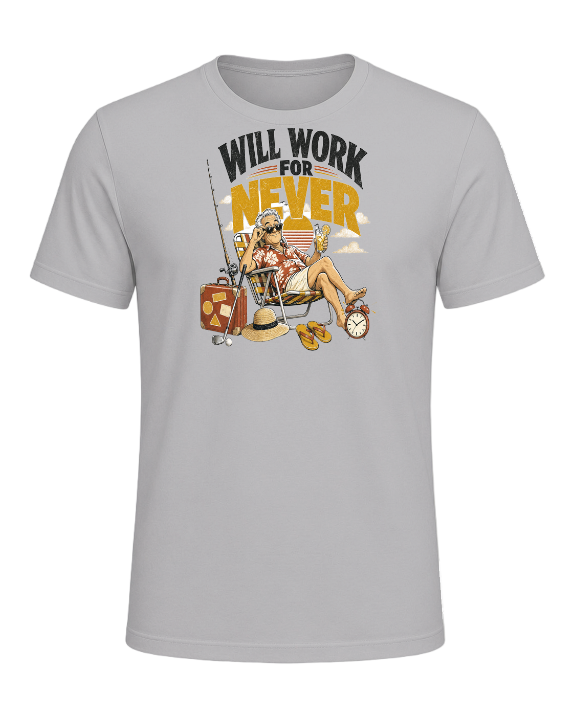 Will work for never — Athletic Heather