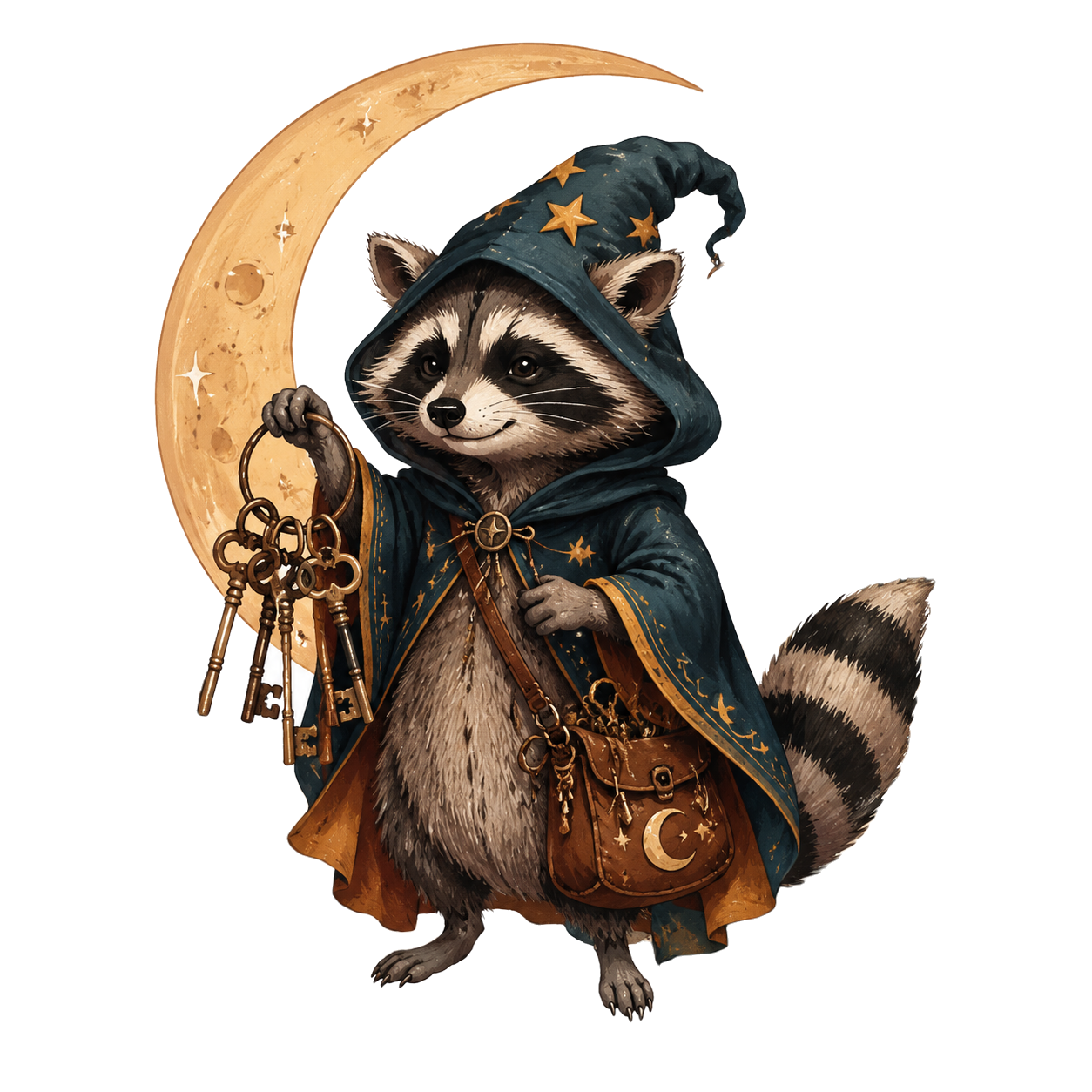 Raccoon Wizard Energy