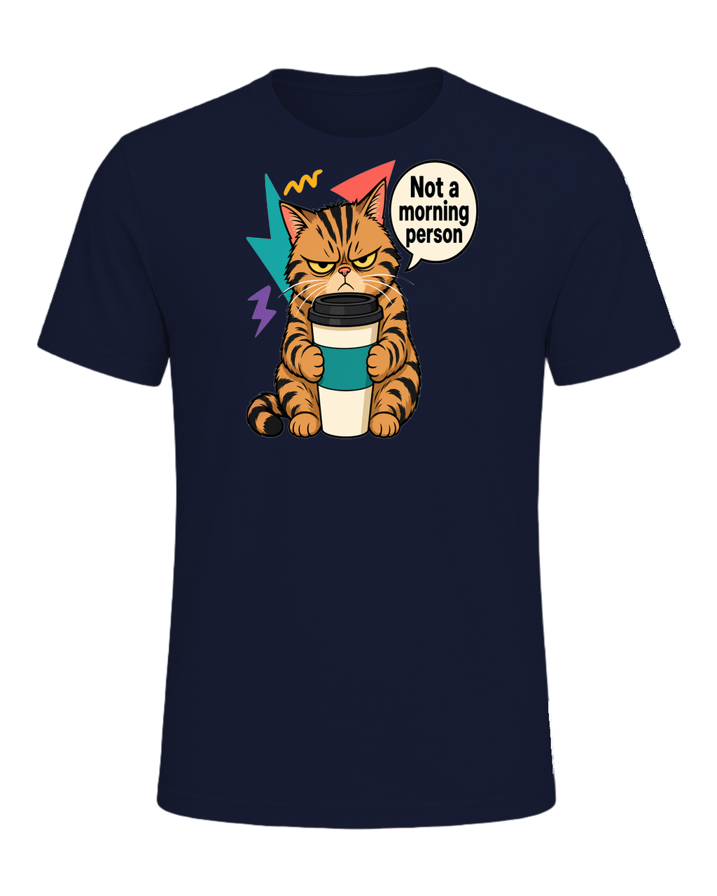 Grumpy Tabby Coffee — Navy