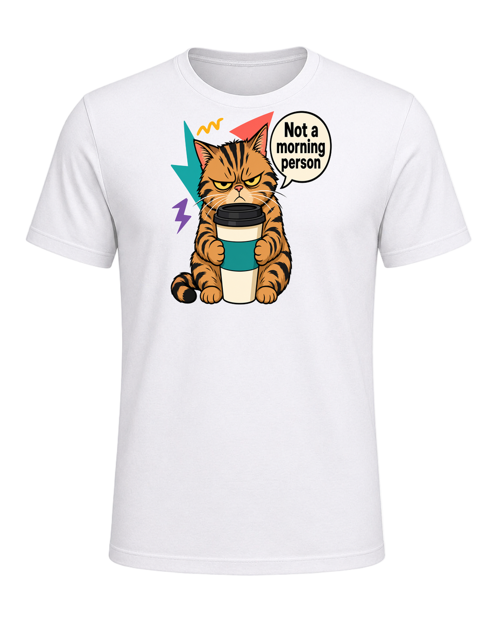 Grumpy Tabby Coffee — White