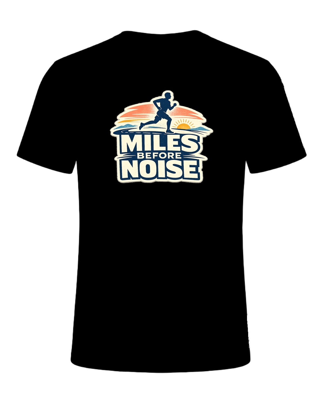 Miles Before Noise Tee — Black
