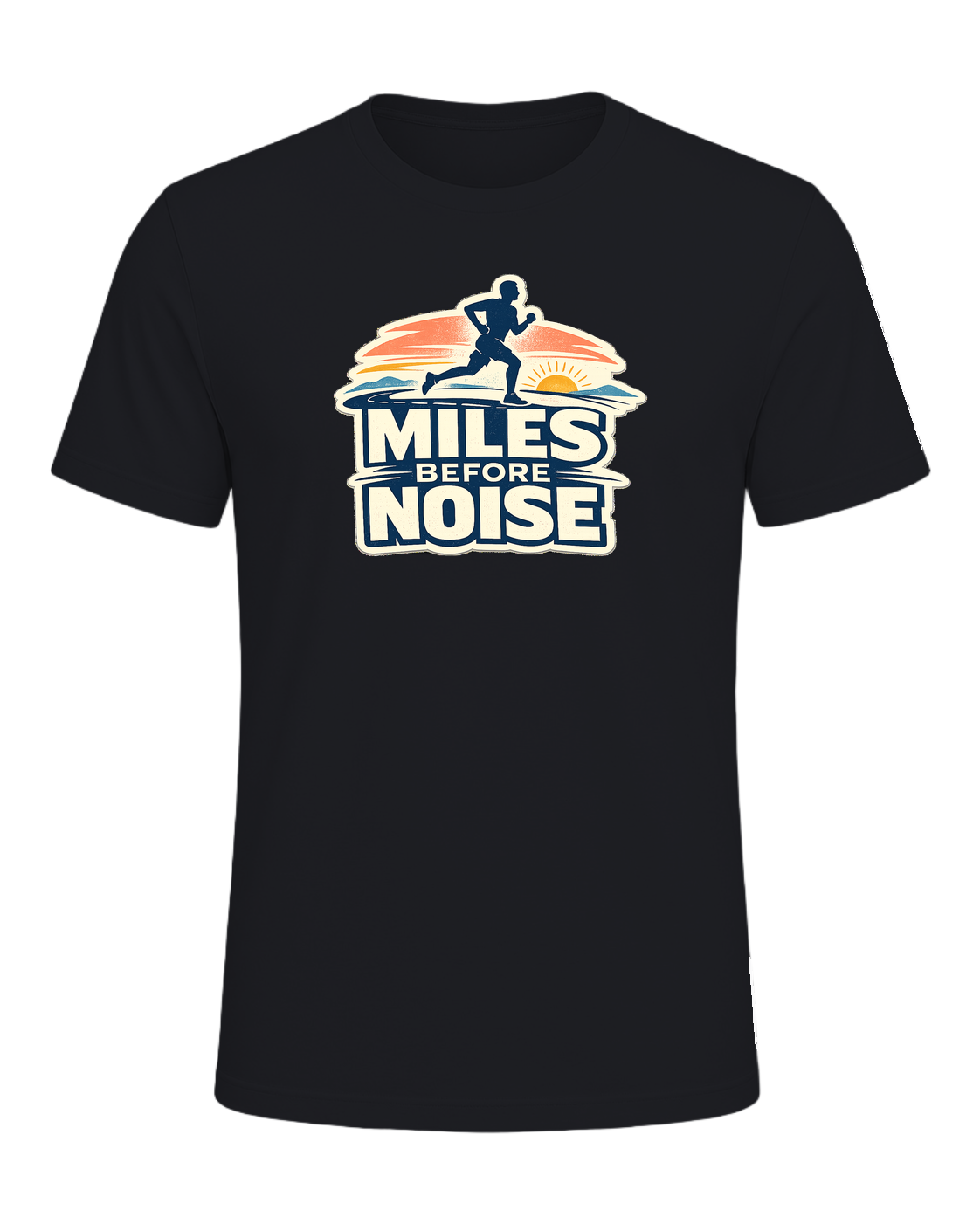 Miles Before Noise Tee — Vintage Black