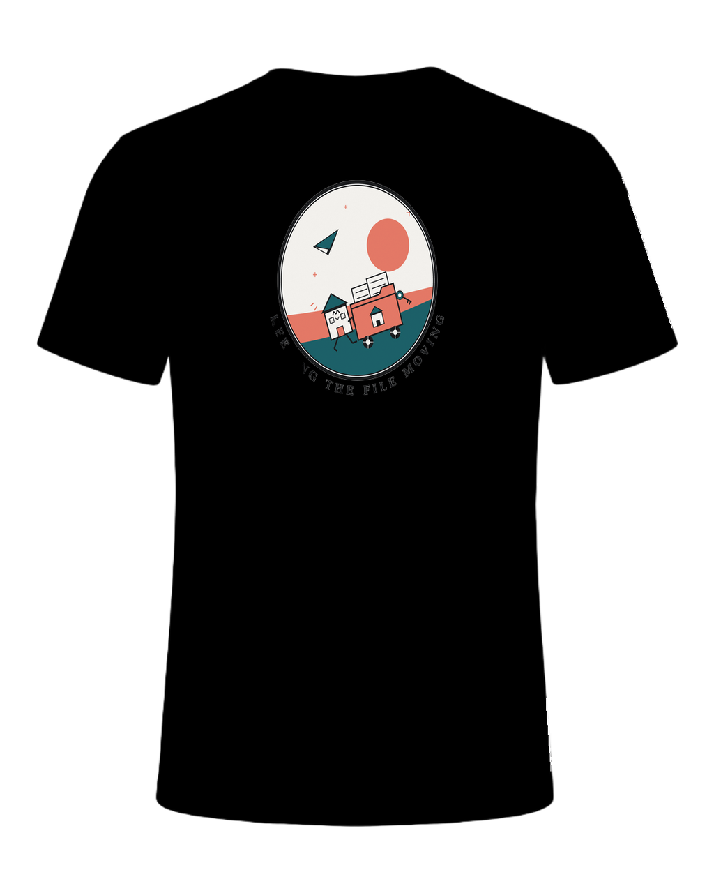 KEEPING THE FILE MOVING — Black