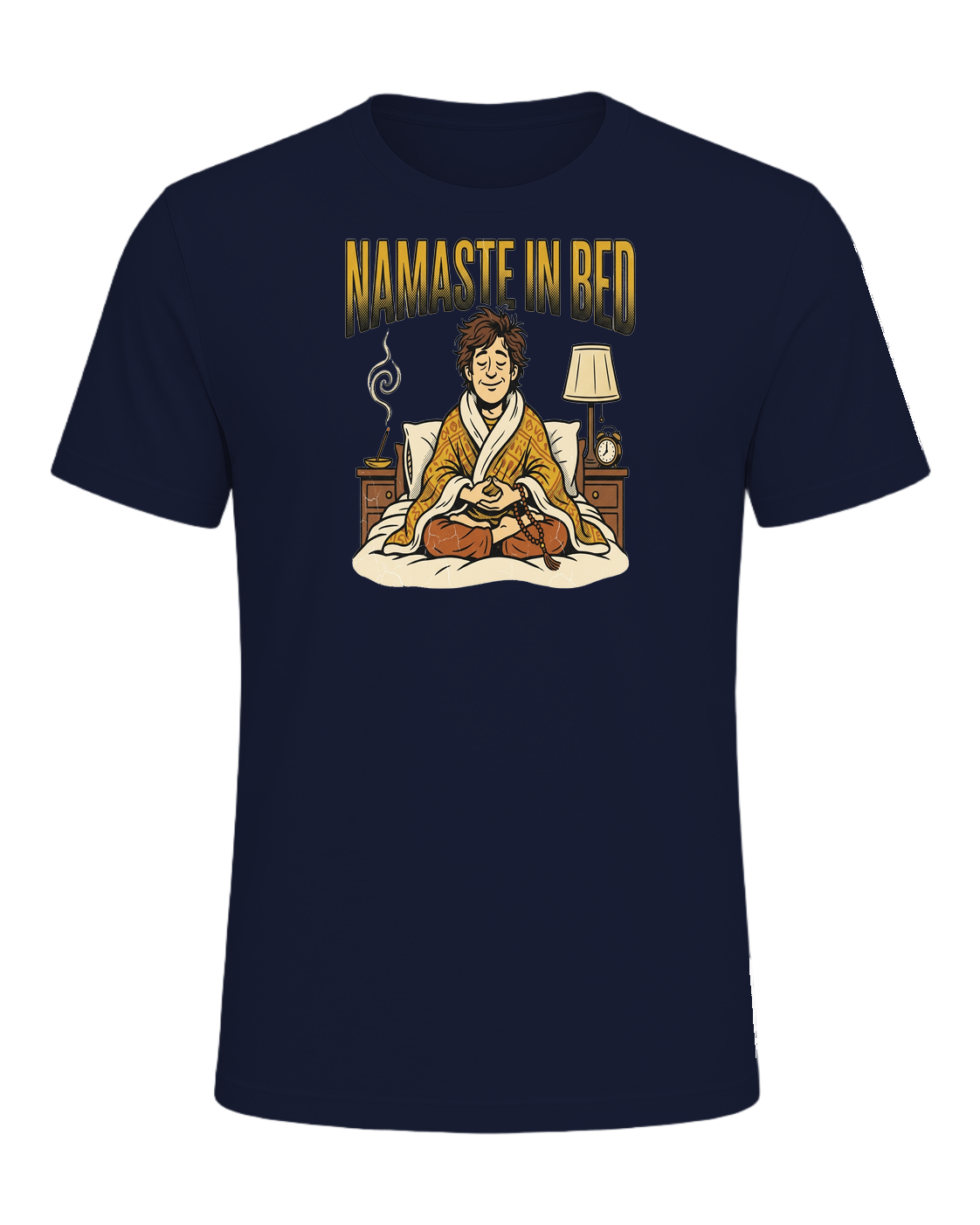 NAMASTE IN BED — Navy