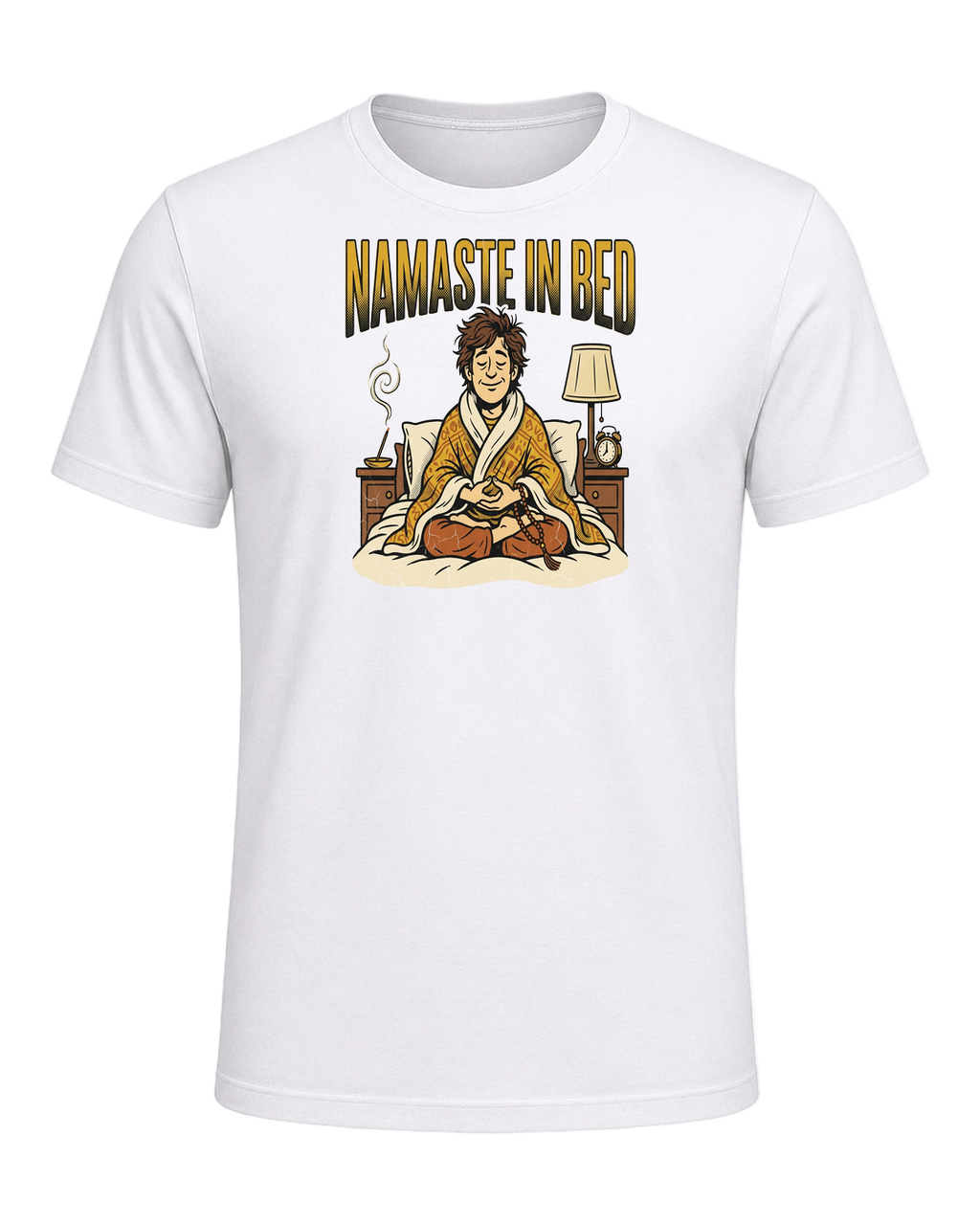 NAMASTE IN BED — White