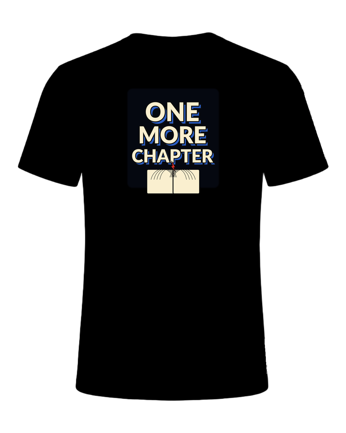 One More Chapter Book Lover T-Shirt — Black