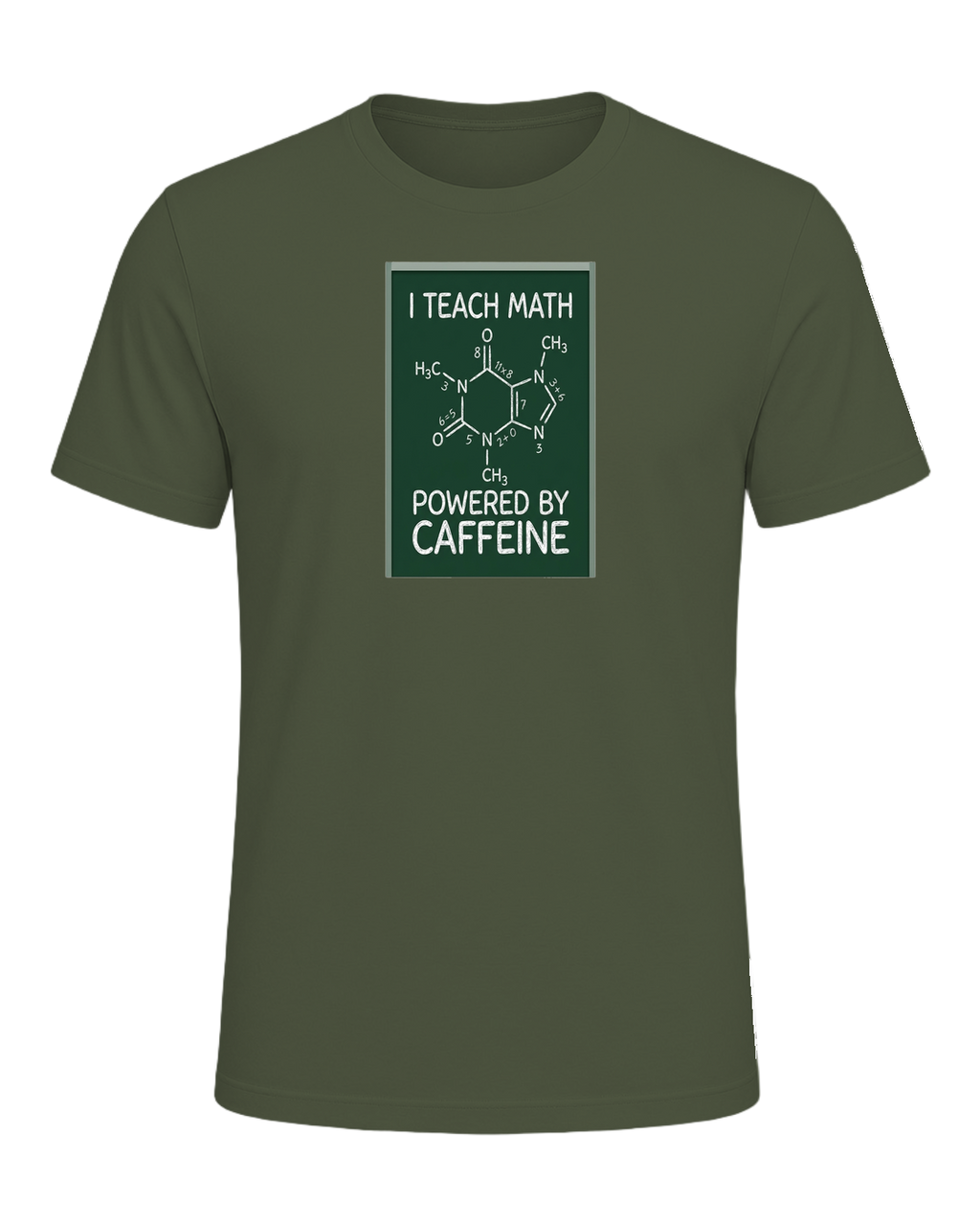 Math Teacher Humor — Military Green