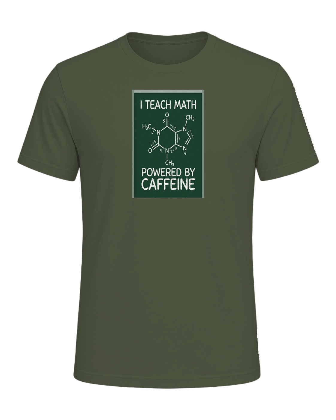 Math Teacher Humor — Military Green