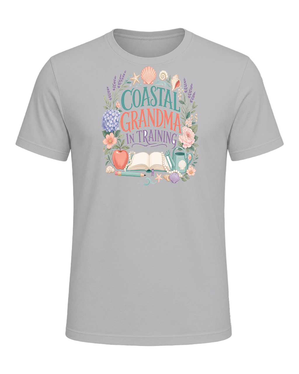 COASTAL GRANDMA IN TRAINING — Athletic Heather