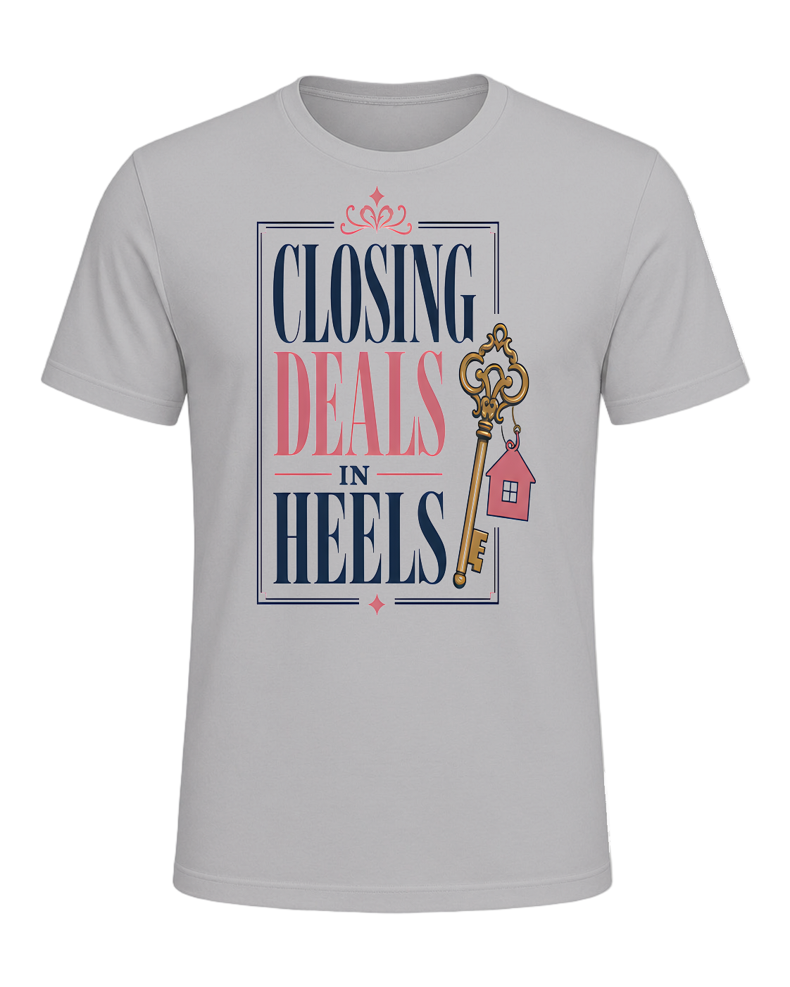 CLOSING DEALS IN HEELS — Athletic Heather