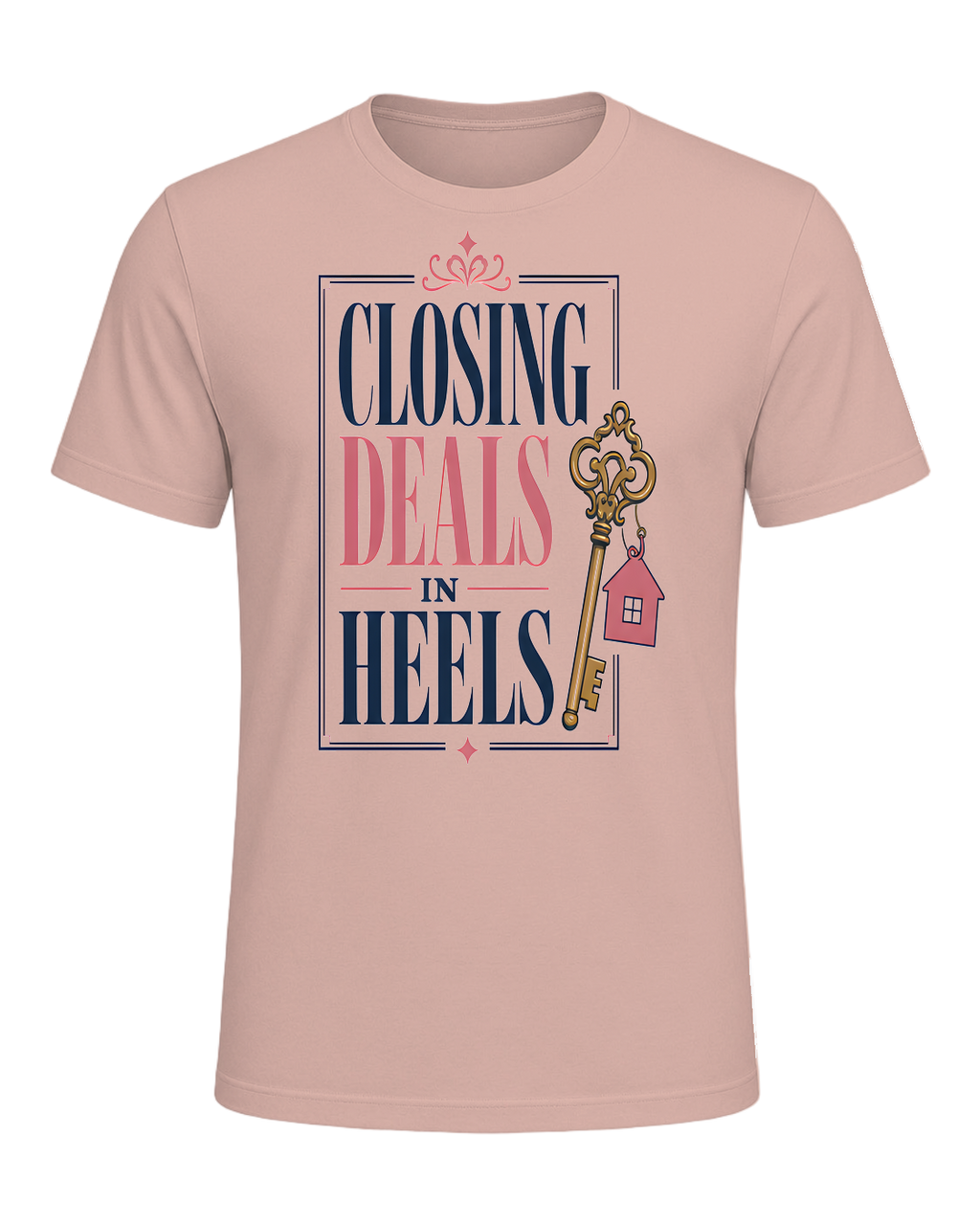 CLOSING DEALS IN HEELS — Heather Prism Peach