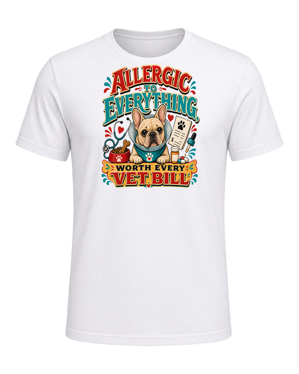 Allergic to Everything, Worth Every Vet Bill — White