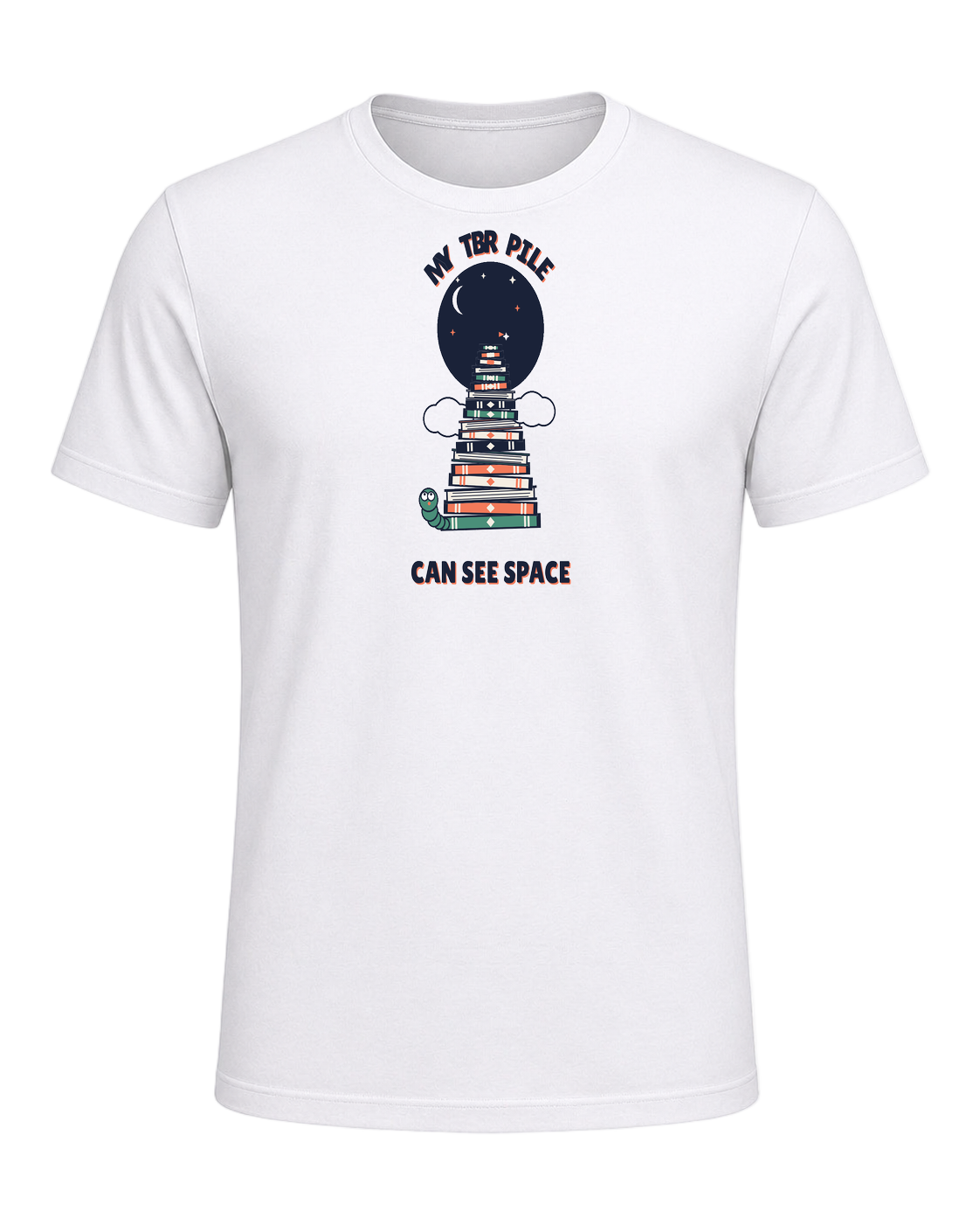 MY TBR PILE CAN SEE SPACE — White