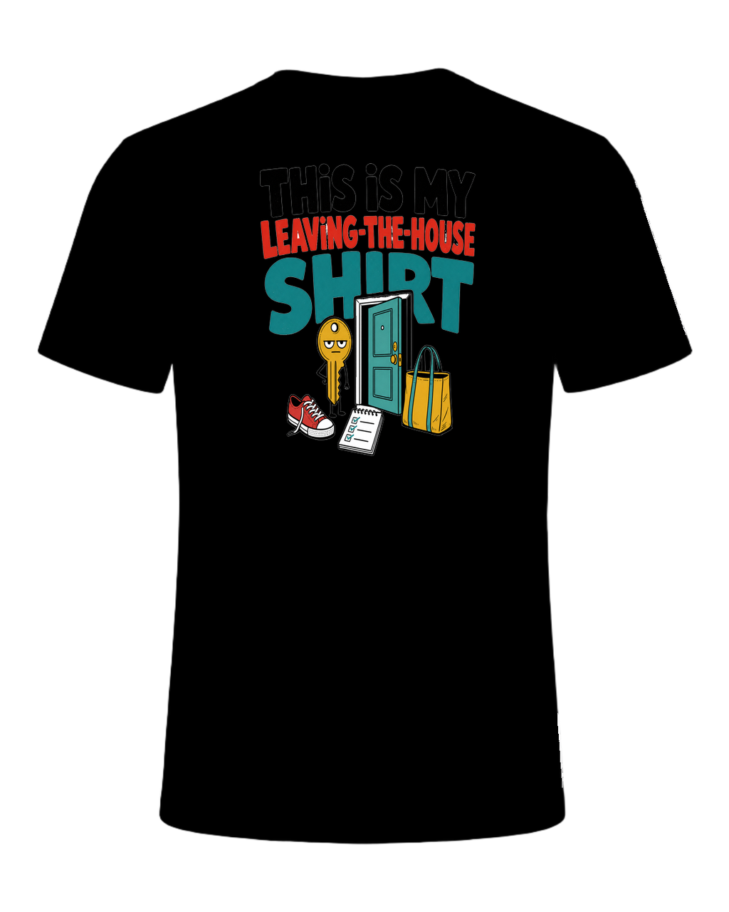 THIS IS MY LEAVING-THE-HOUSE SHIRT — Black
