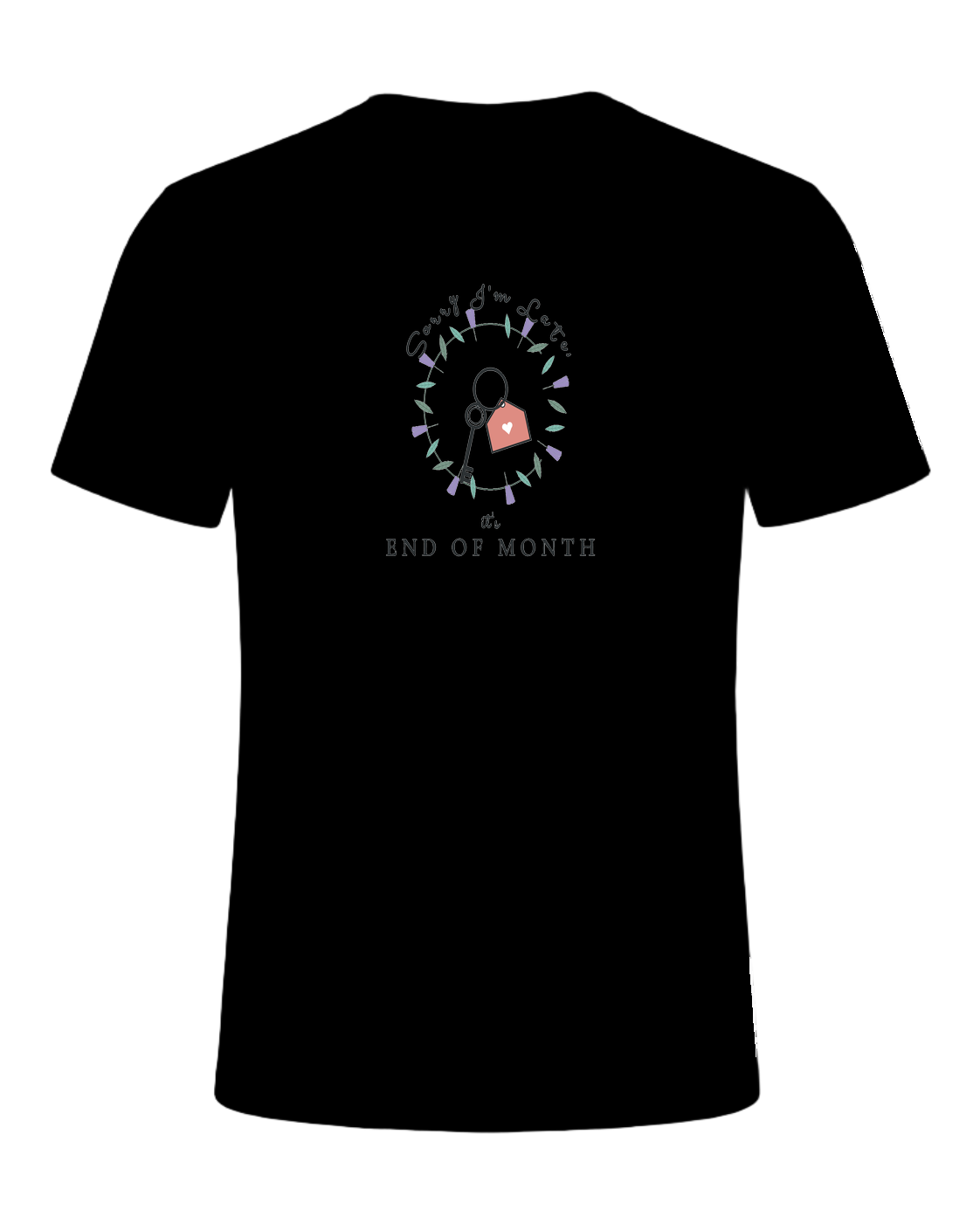 SORRY I'M LATE, IT'S END OF MONTH — Black