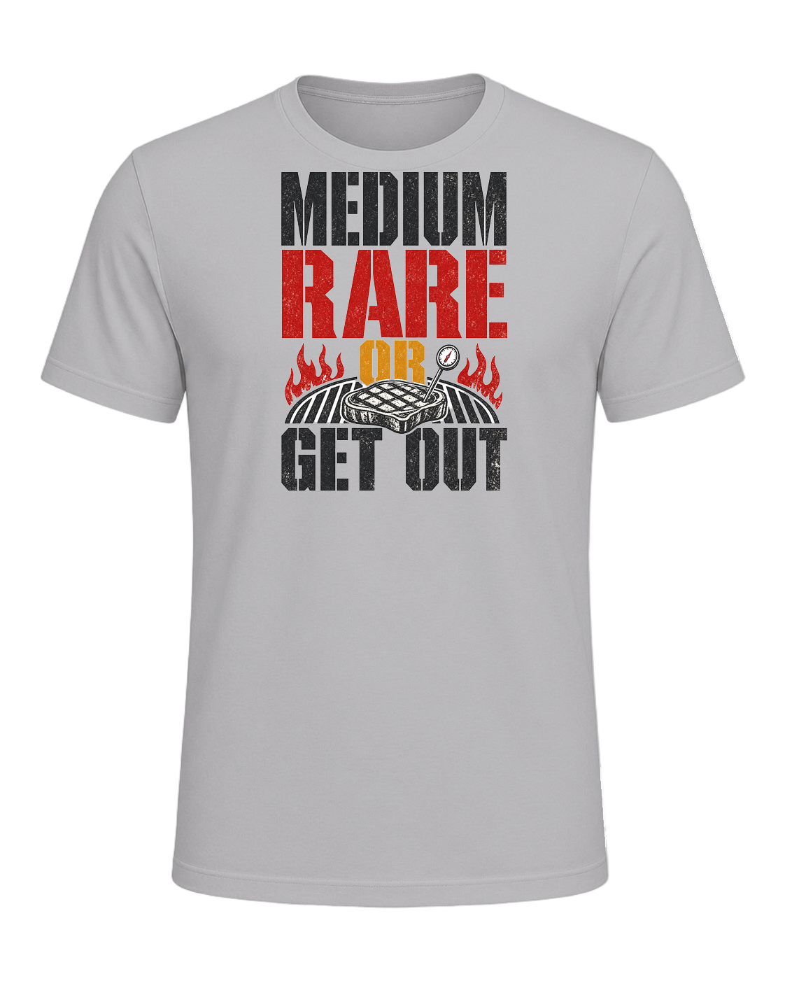 MEDIUM RARE OR GET OUT — Athletic Heather