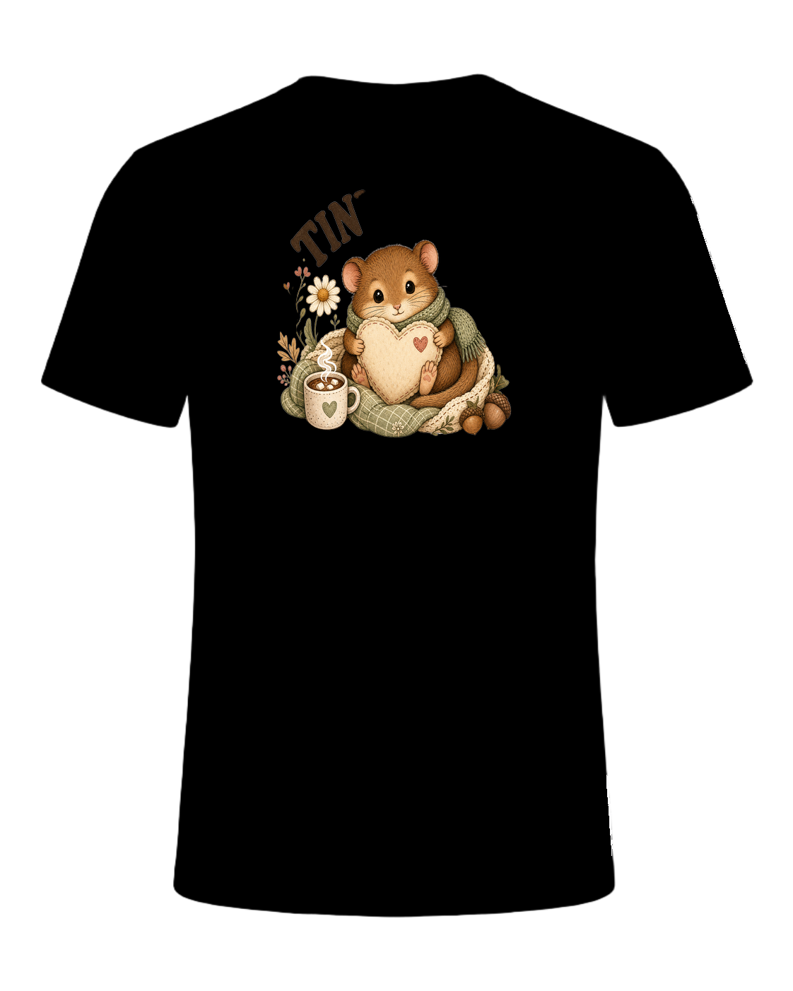 TINY FRIEND BIG FEELINGS — Black