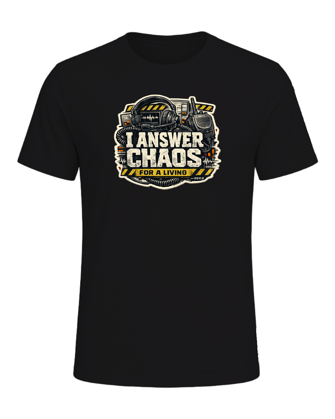 I Answer Chaos For A Living Tee — Dark Grey Heather